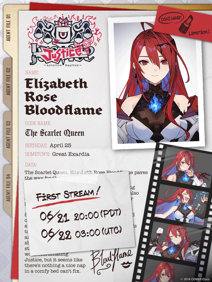 elizabeth rose bloodflame (hololive and 1 more) drawn by mephisto_(angraecum) and yomosaka