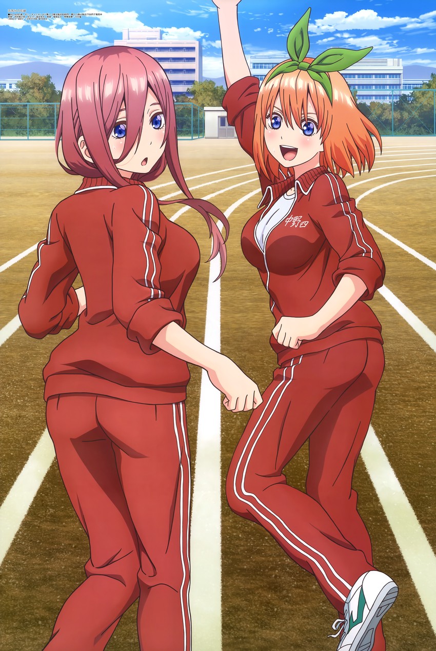 nakano miku and nakano yotsuba (go-toubun no hanayome and 1 more) drawn by nakamura_michinosuke