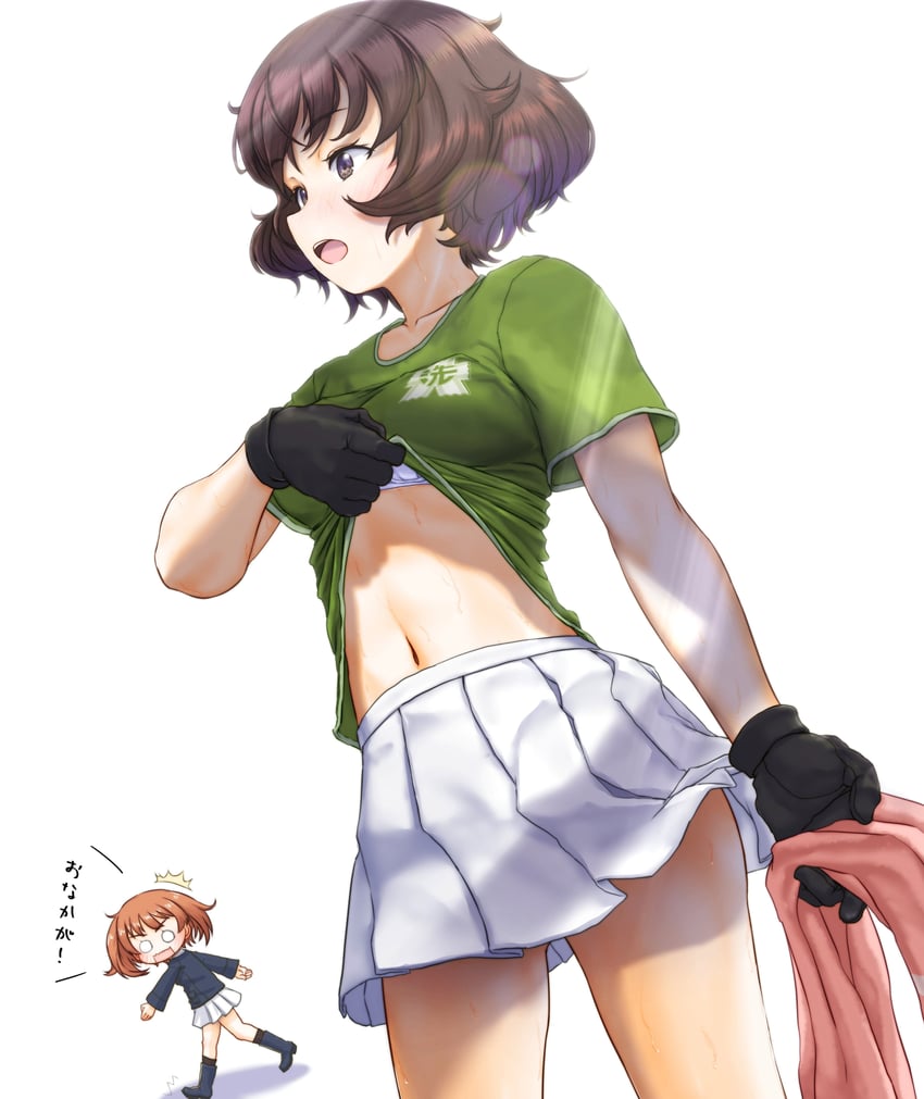 nishizumi miho and akiyama yukari (girls und panzer) drawn by mushinosuke
