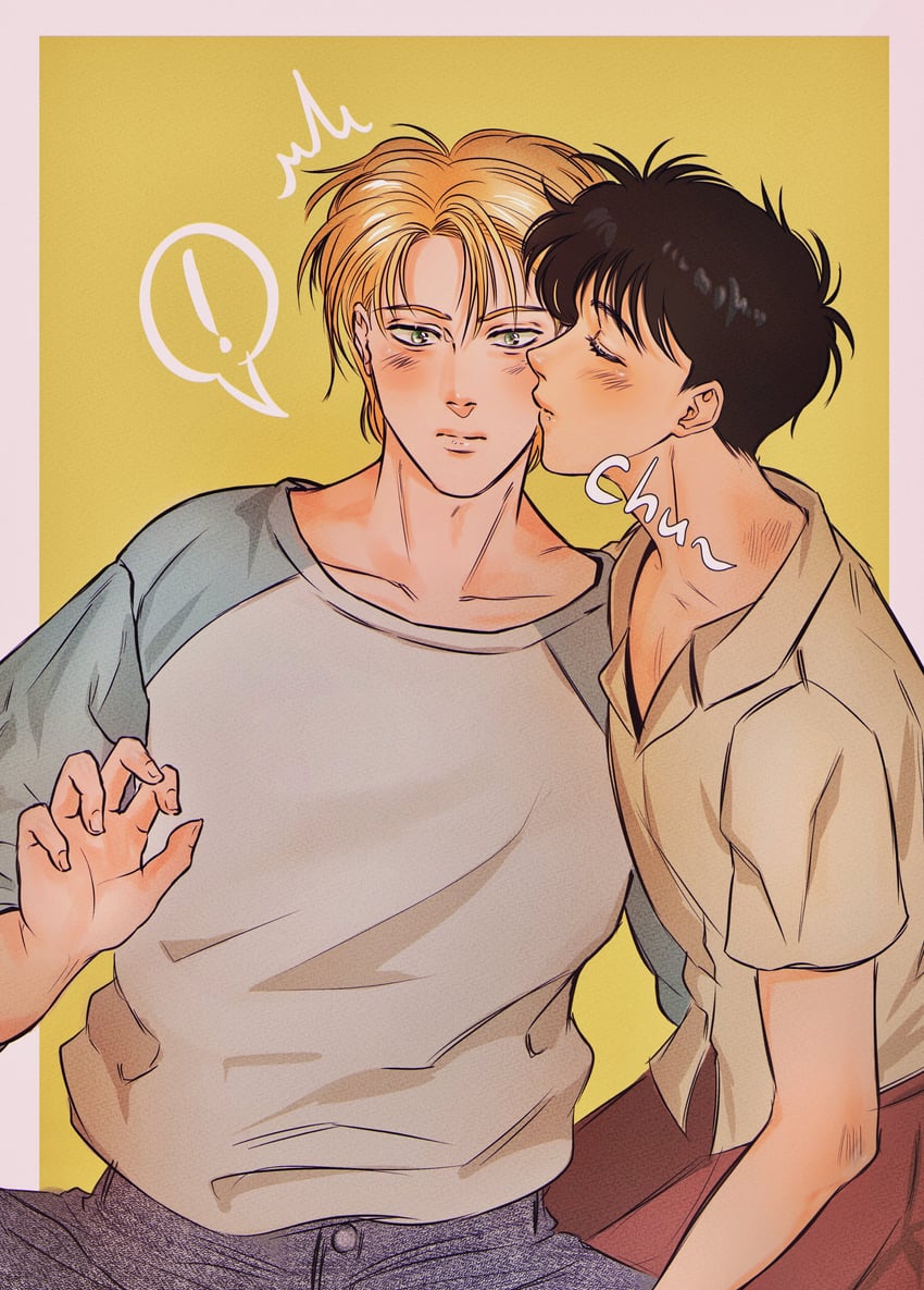 ash lynx and okumura eiji (banana fish) drawn by bfismylife0812