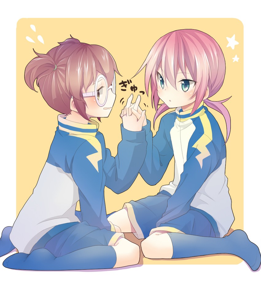 kirino ranmaru and hayami tsurumasa (inazuma eleven and 1 more) drawn by izumi39