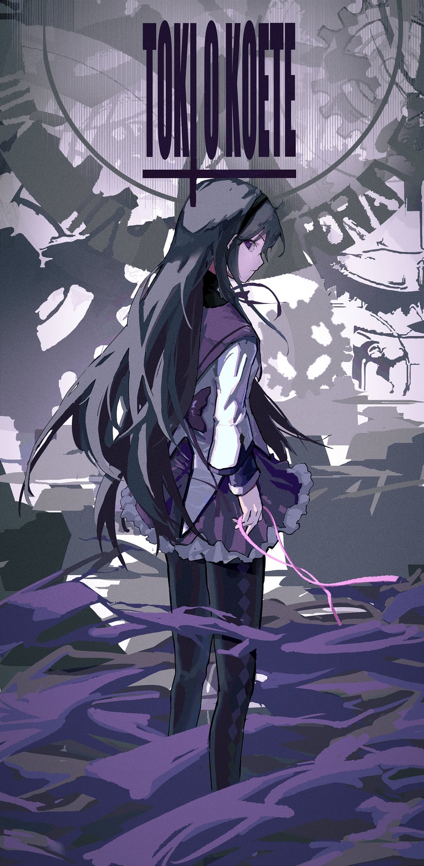 akemi homura (mahou shoujo madoka magica) drawn by mala_tutou