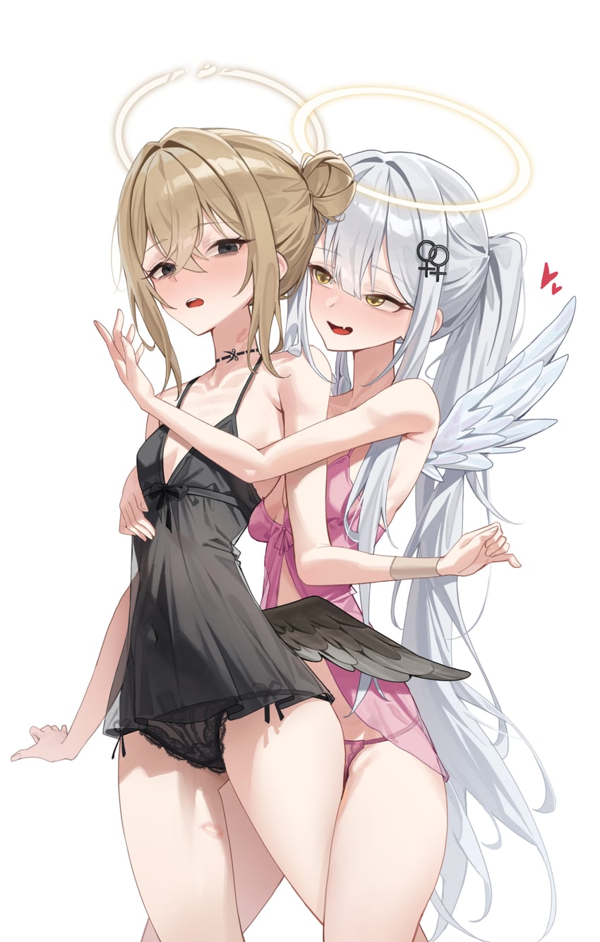 ashal and hikari (original) drawn by mansu_(user_pnmp4287)