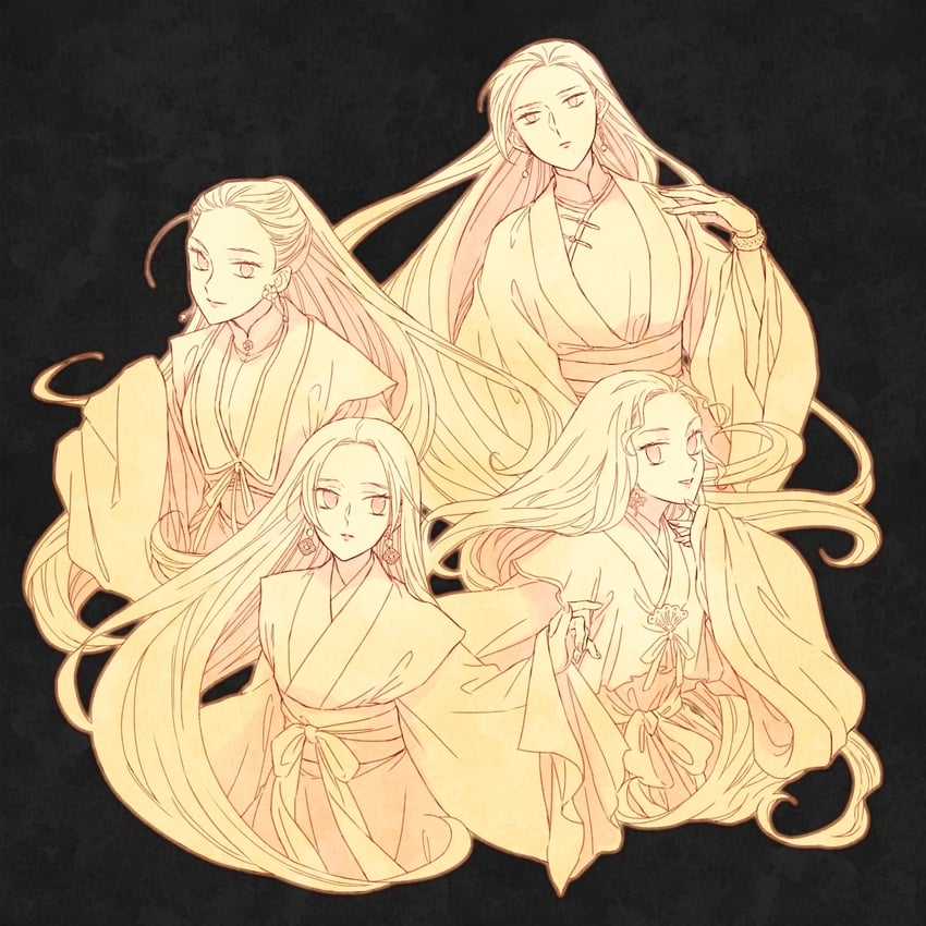 hanrin, sairin, renrin, and kourin (juuni kokuki) drawn by itoyoshi_(koiyuri)