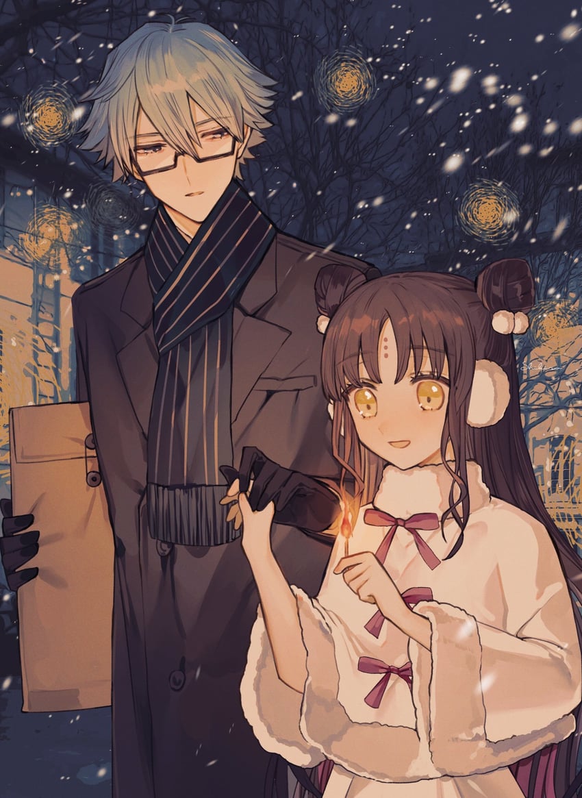sessyoin kiara and hans christian andersen (fate and 1 more) drawn by albino_(a1b1n0623)