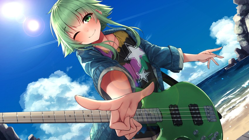 gumi (vocaloid) drawn by rerrere