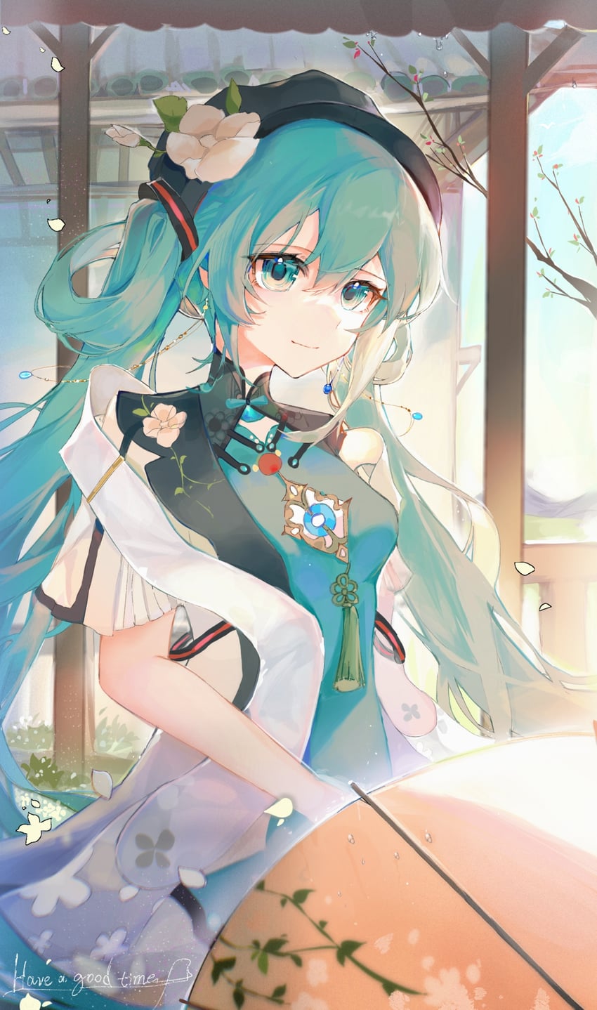 hatsune miku (vocaloid and 1 more) drawn by taoer.