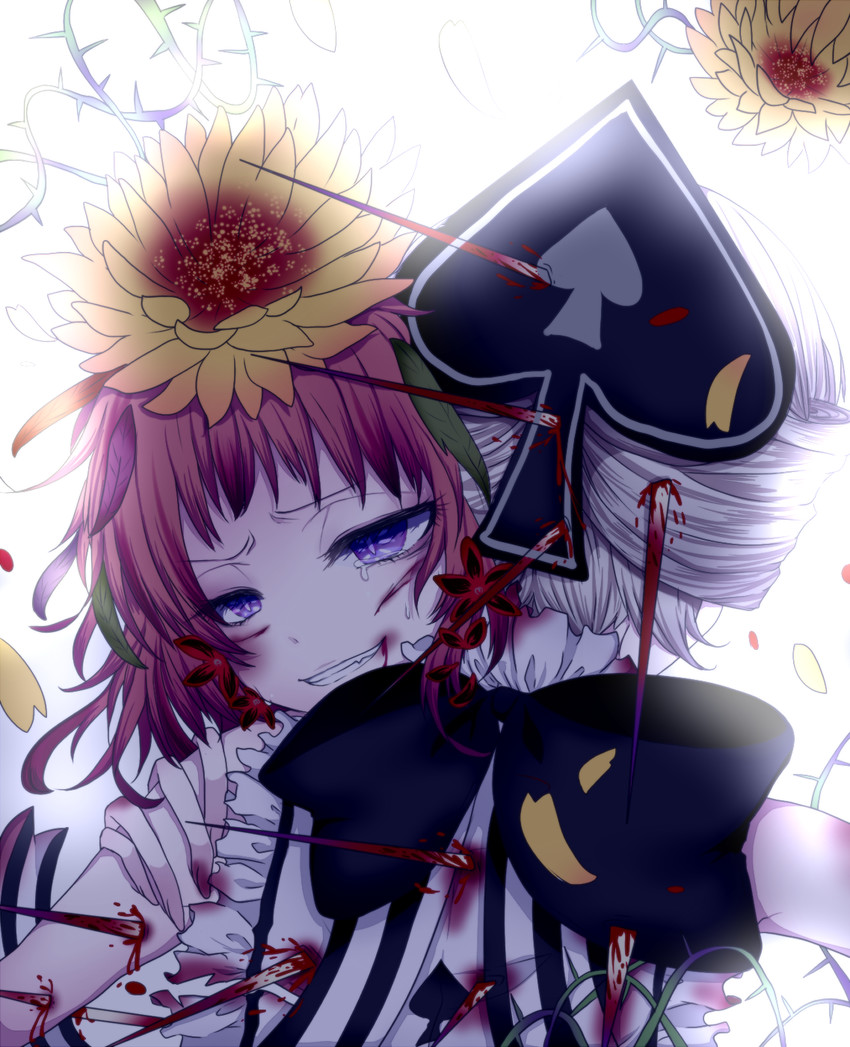 fukuroi marika and shufflin (mahou shoujo ikusei keikaku and 1 more) drawn by kyun_(vacaloid)