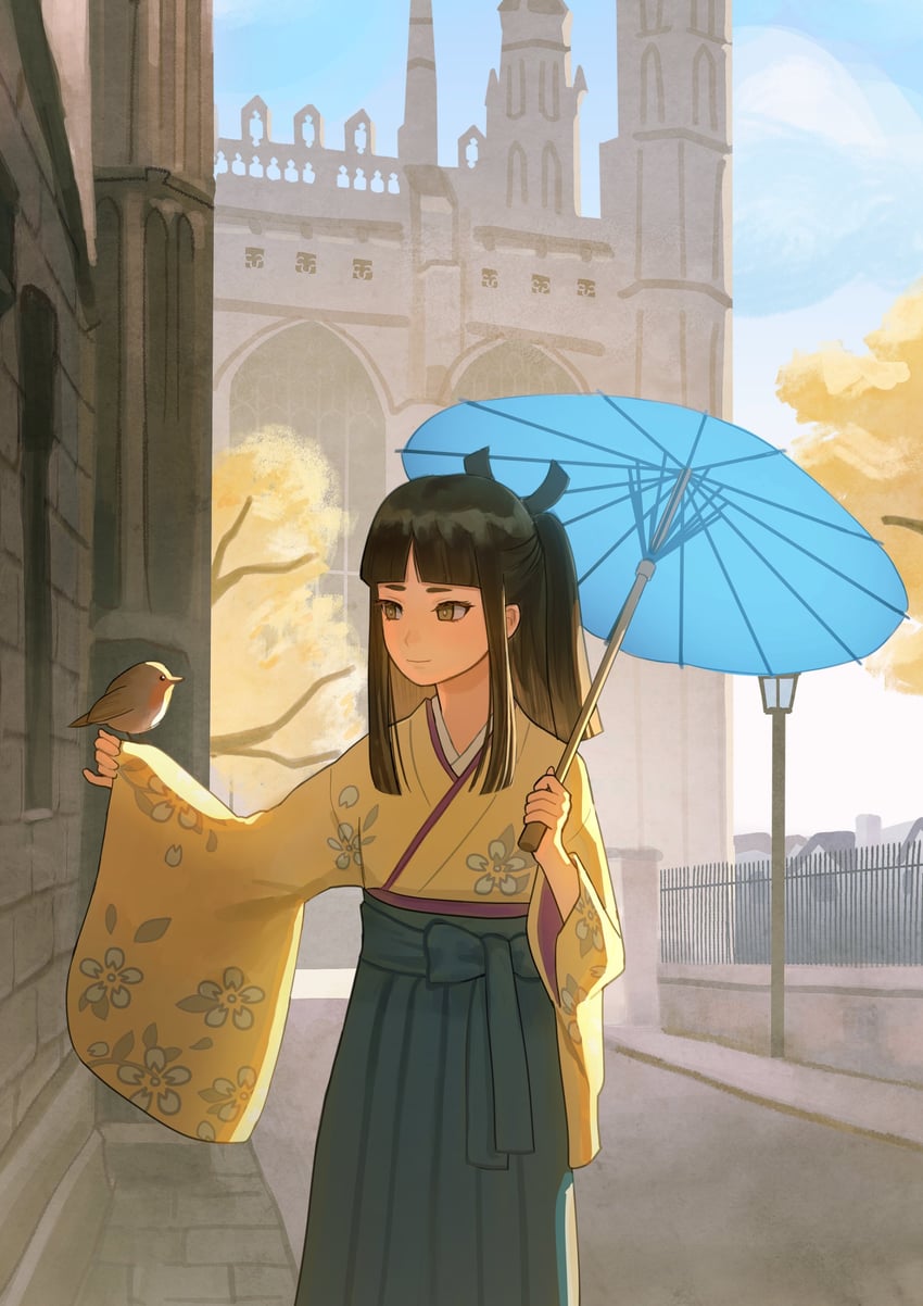 rei membami (ace attorney and 1 more) drawn by wonemie