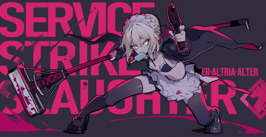 artoria pendragon and saber alter (fate and 1 more) drawn by priest77