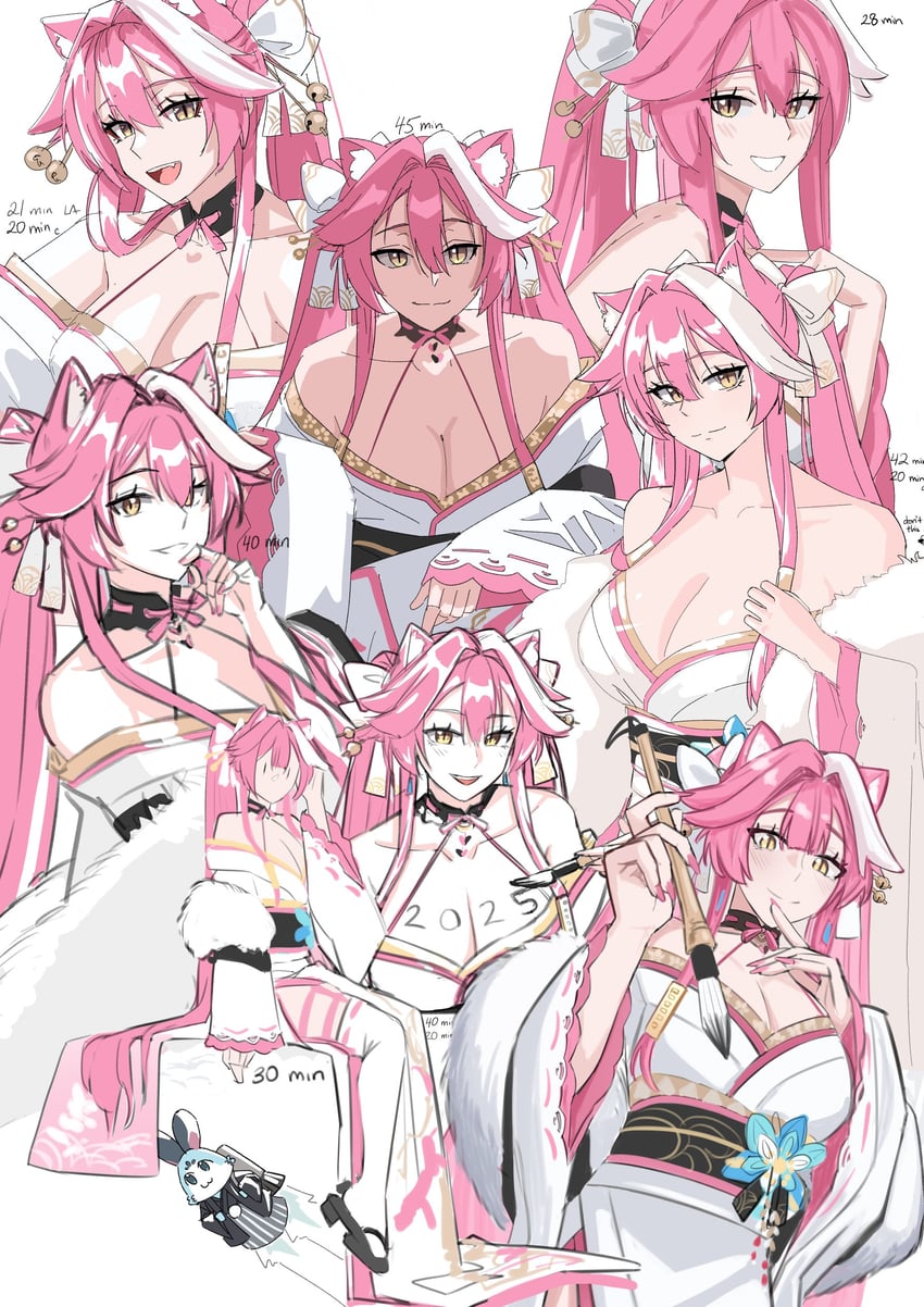 raora panthera and chattino (hololive and 1 more) drawn by kuon_bb