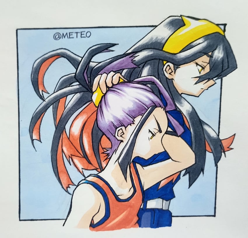kieran and carmine (pokemon and 1 more) drawn by meteo422837
