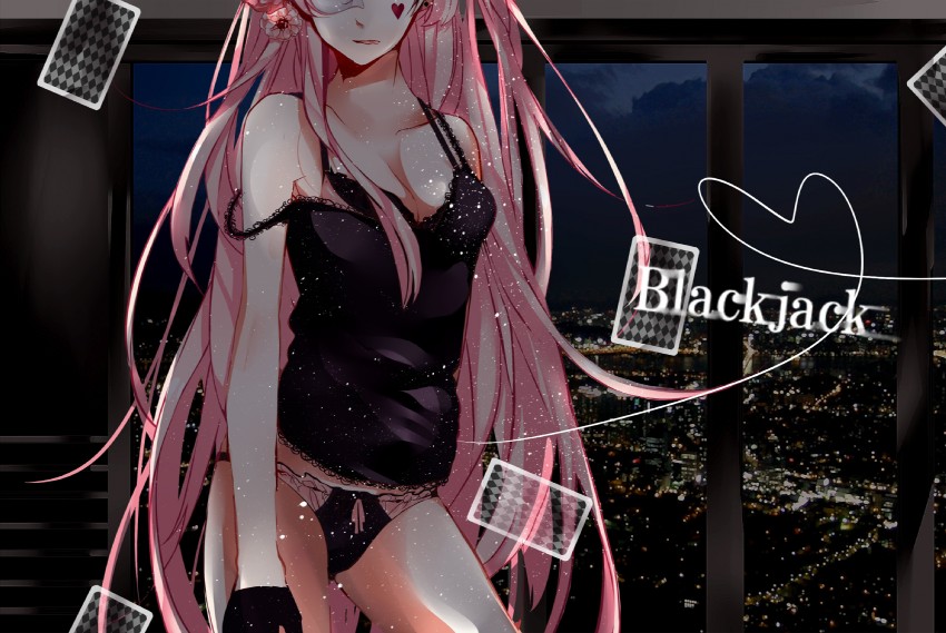 megurine luka (vocaloid and 1 more) drawn by hatsuko
