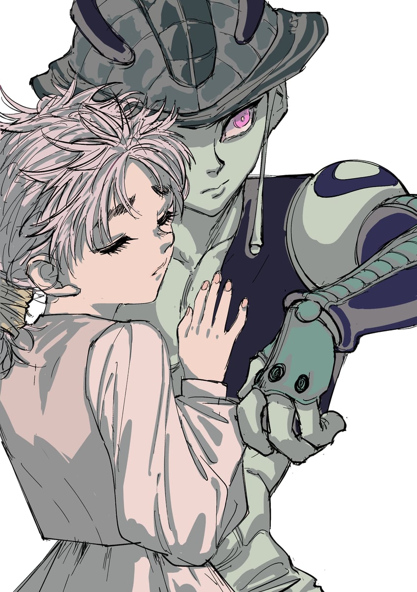 meruem and komugi (hunter x hunter) drawn by gkkl7k44_hi