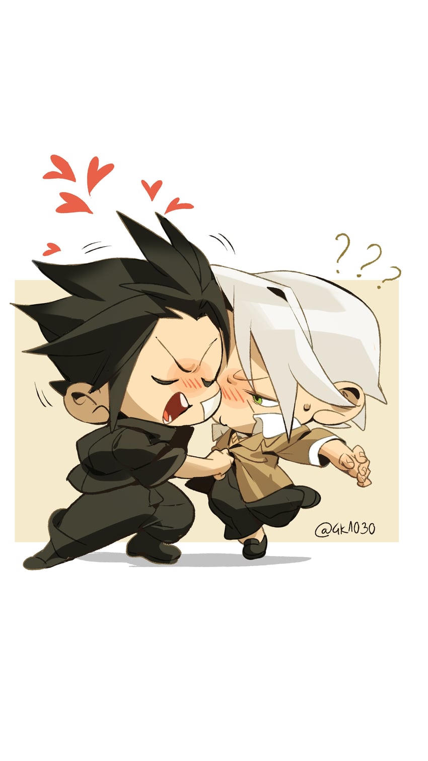 sephiroth and zack fair (final fantasy and 2 more) drawn by 4k1030