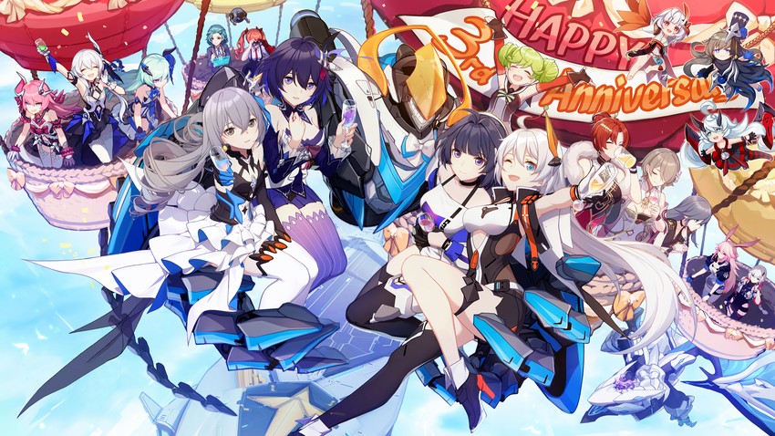kiana kaslana, raiden mei, fu hua, bronya zaychik, seele vollerei, and 17 more (honkai and 1 more)