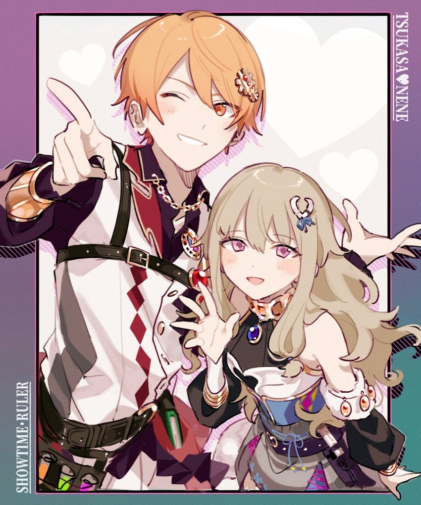 tenma tsukasa and kusanagi nene (project sekai) drawn by user_usrv2234