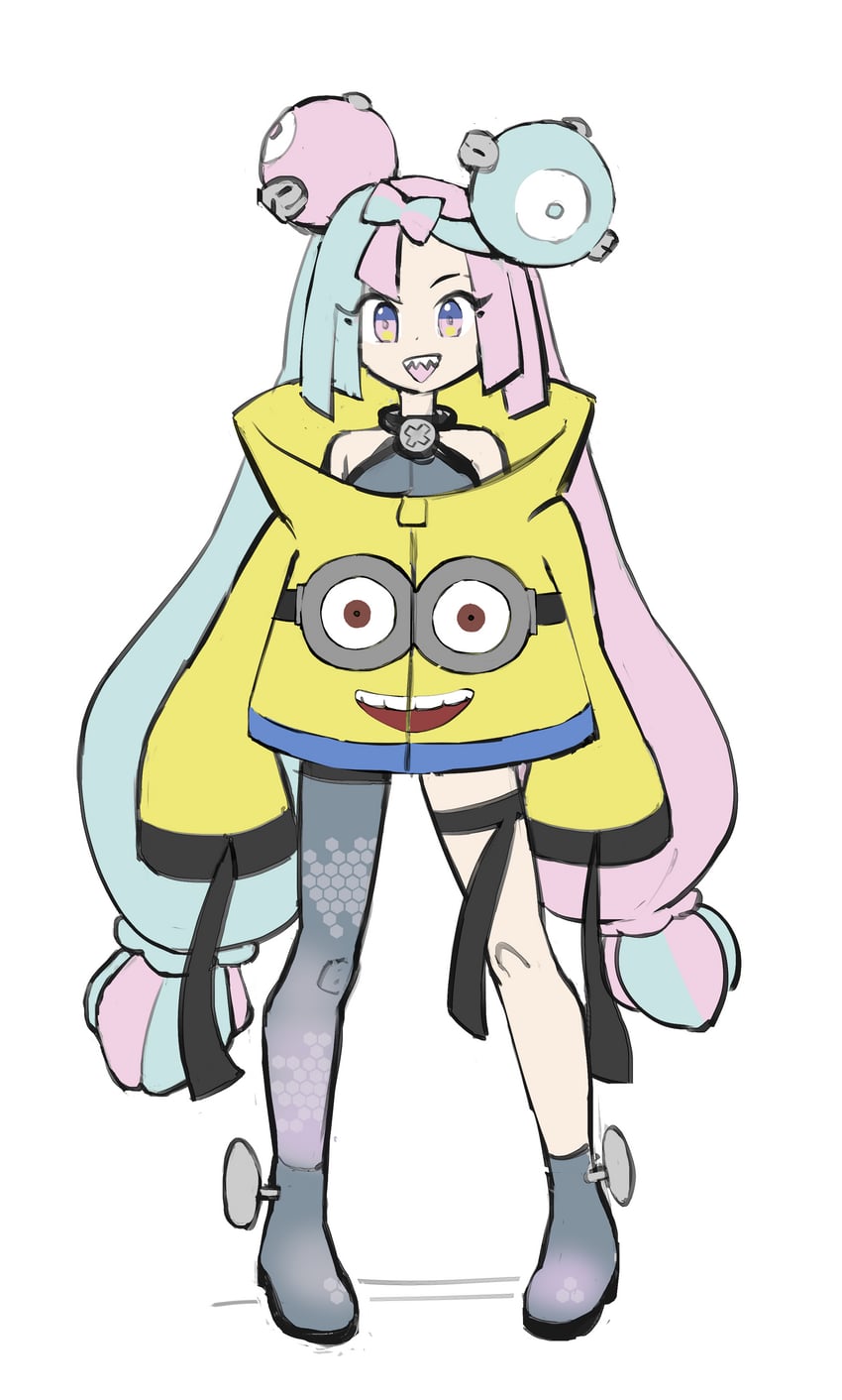 iono and minion (pokemon and 2 more) drawn by formerly
