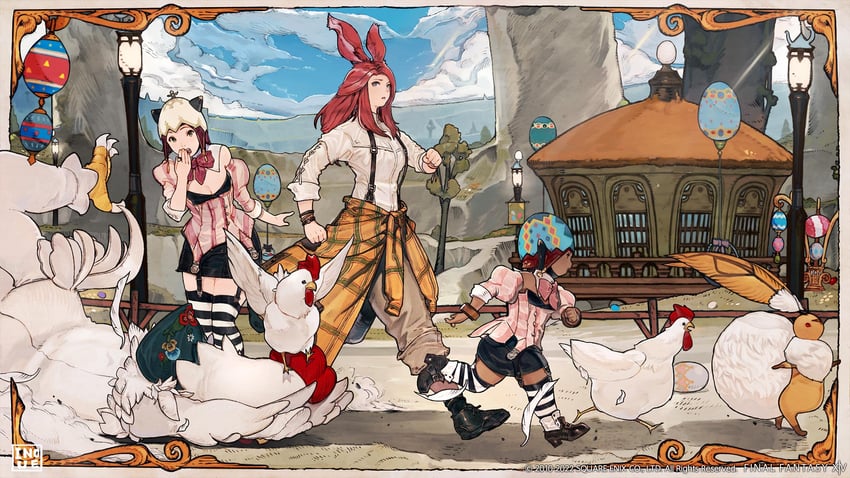 jihli aliapoh and nonotta (final fantasy and 1 more) drawn by masayoshi_inoue