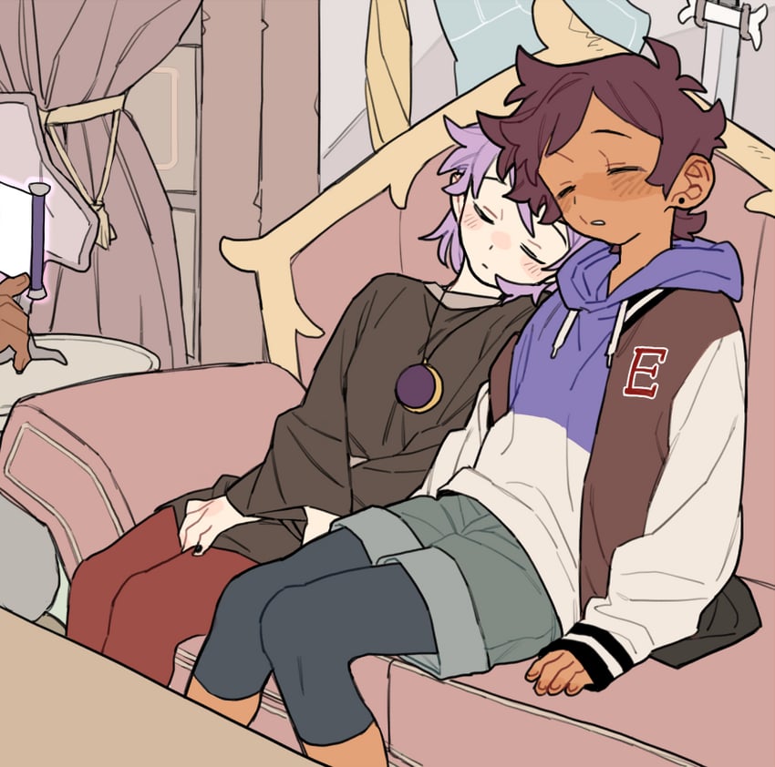 luz noceda and amity blight (the owl house) drawn by dayama