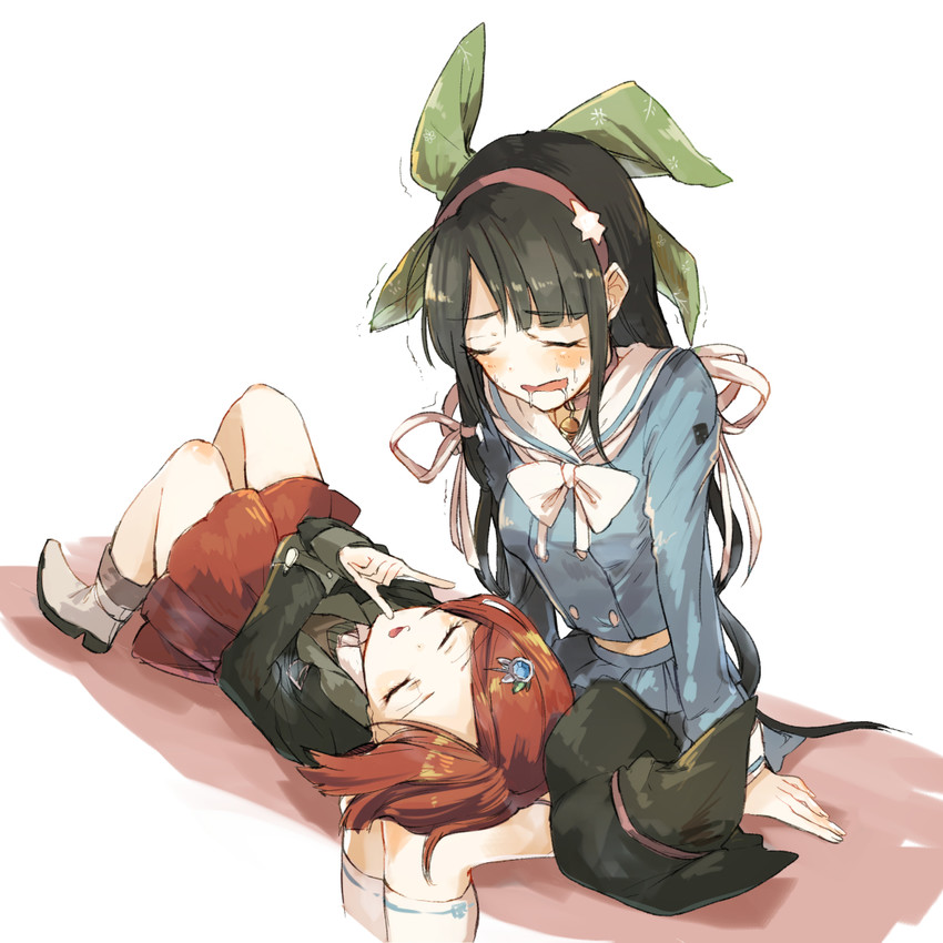yumeno himiko and chabashira tenko (danganronpa and 1 more) drawn by hisona_(suaritesumi)