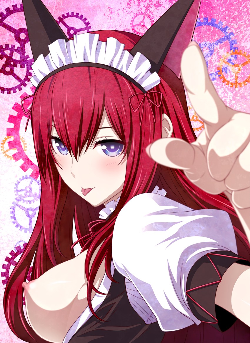 makise kurisu (science adventure and 1 more) drawn by shoumaru_(gadget_box)
