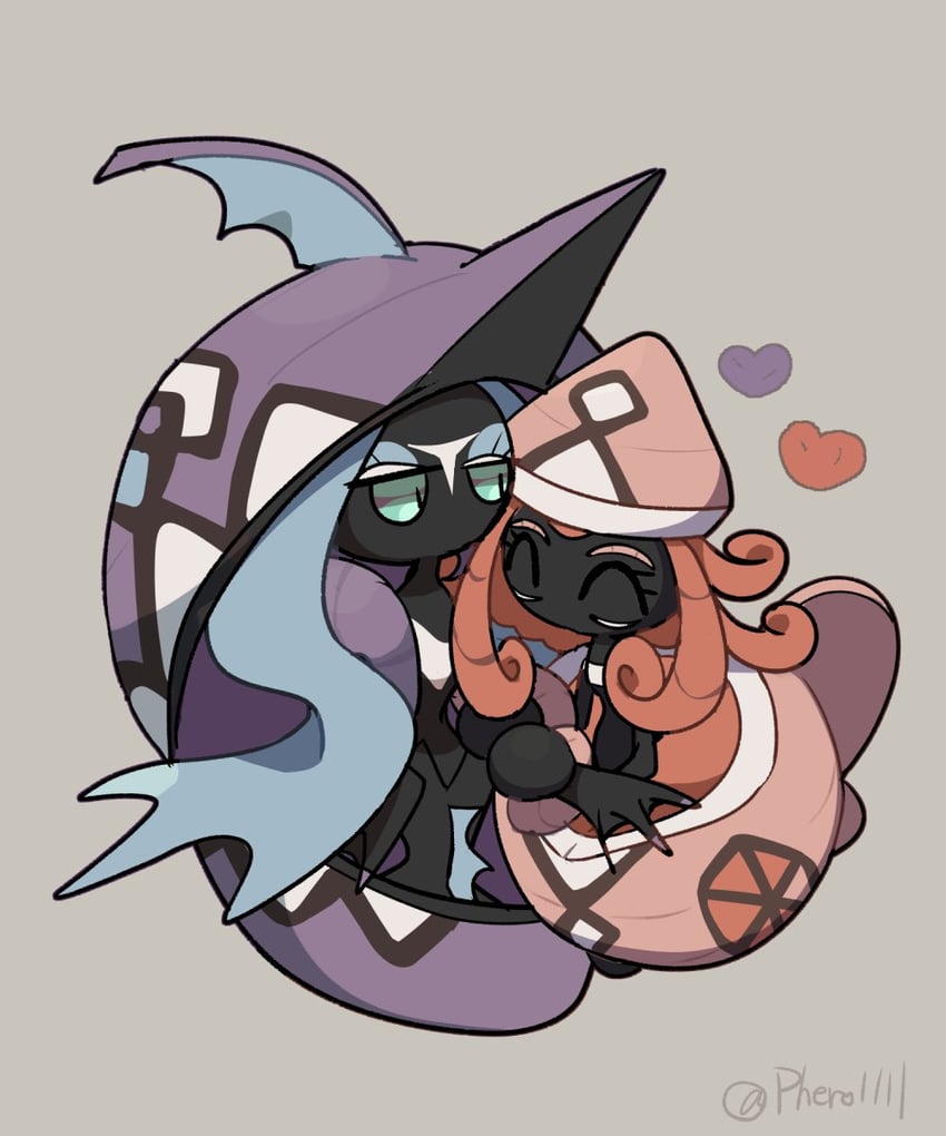 tapu lele and tapu fini (pokemon) drawn by a-nya