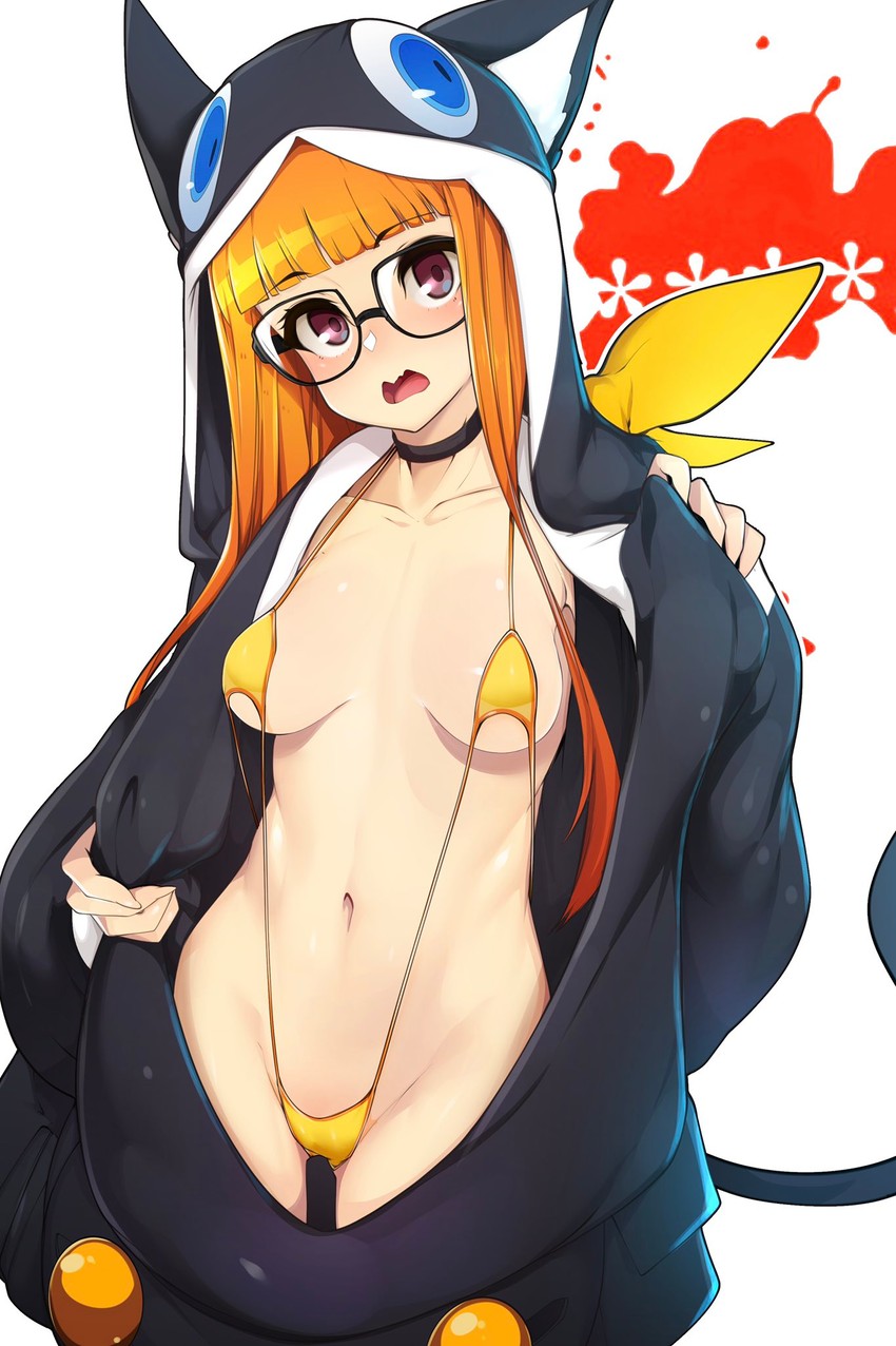 sakura futaba and morgana (persona and 1 more) drawn by slugbox
