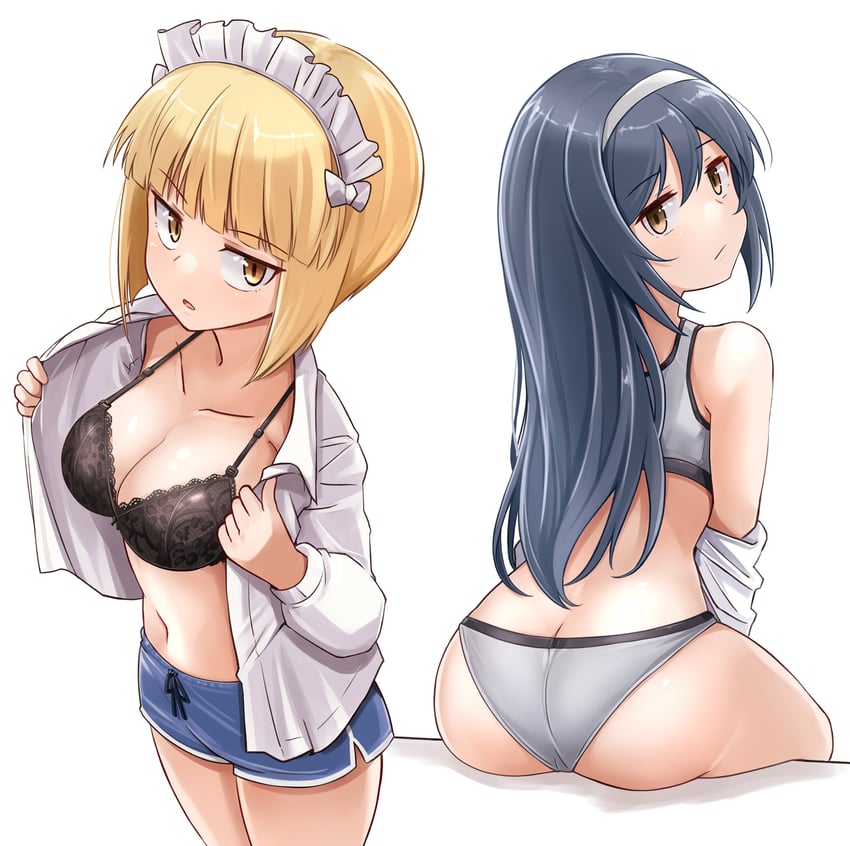 reizei mako and cutlass (girls und panzer) drawn by kitayama_miuki