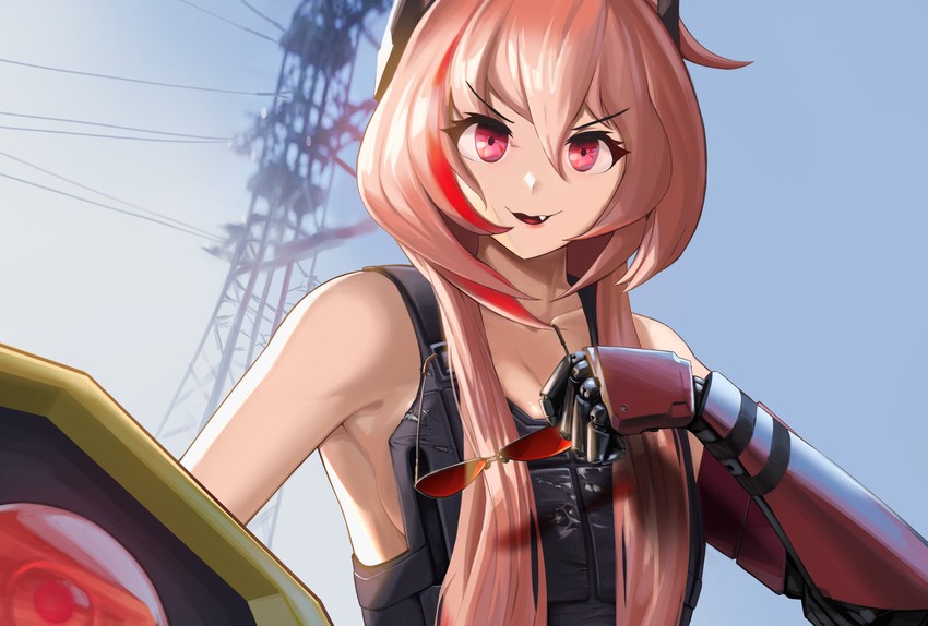 m4 sopmod ii, banana, and johnny silverhand (girls' frontline and 2 more) drawn by milkdd