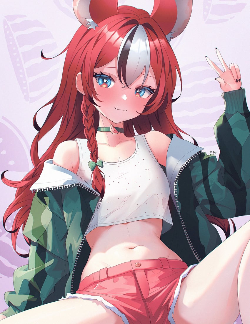 hakos baelz (hololive and 1 more) drawn by sk_jynx