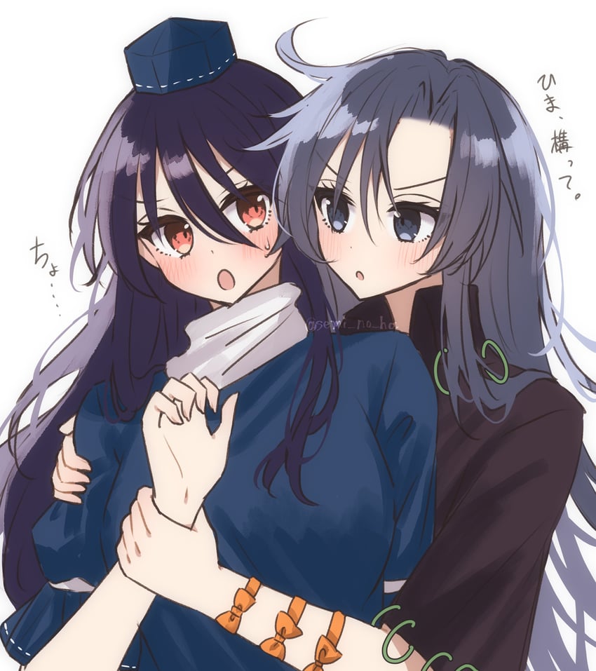 iizunamaru megumu and himemushi momoyo (touhou) drawn by semi_no_haa