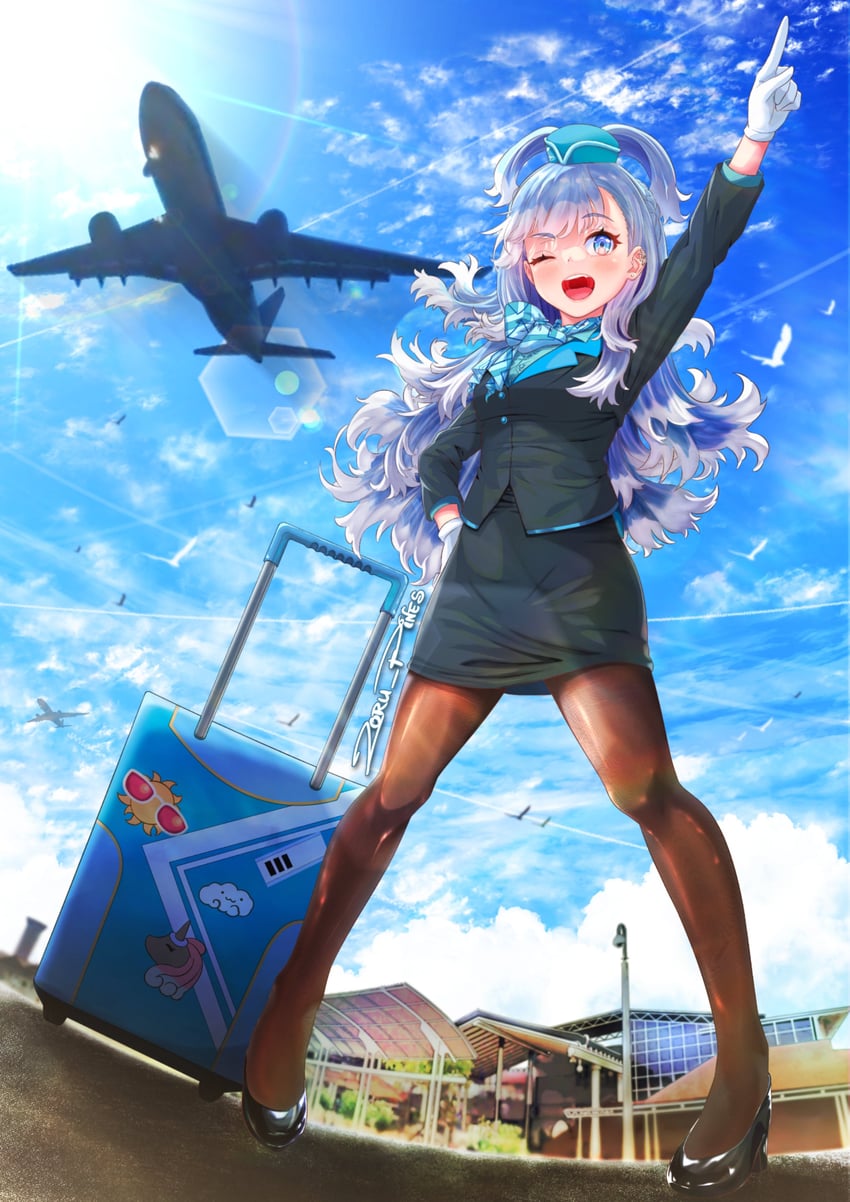 kobo kanaeru (hololive and 1 more) drawn by zoru_pines