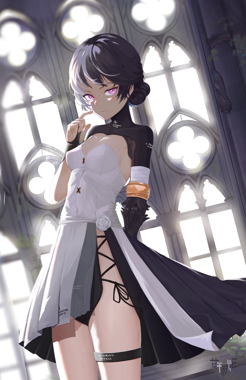 selena and selena: capriccio (punishing: gray raven) drawn by er_du_mian