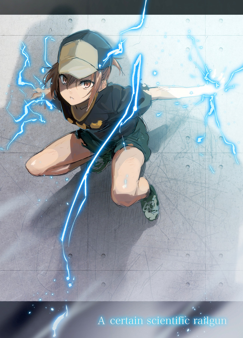 misaka mikoto (toaru majutsu no index and 2 more) drawn by isshi_pyuma