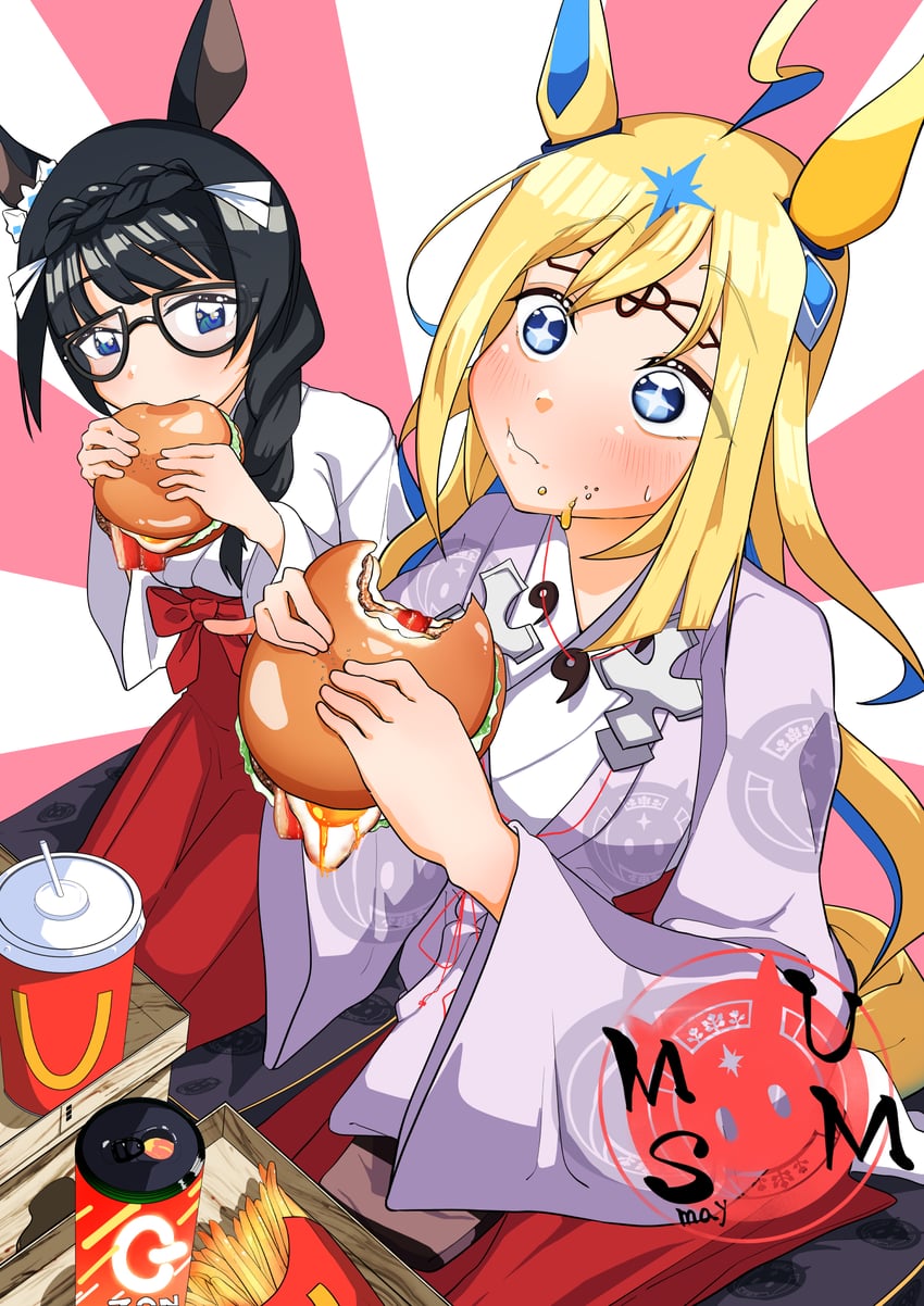 neo universe and zenno rob roy (umamusume) drawn by futaba_hachi