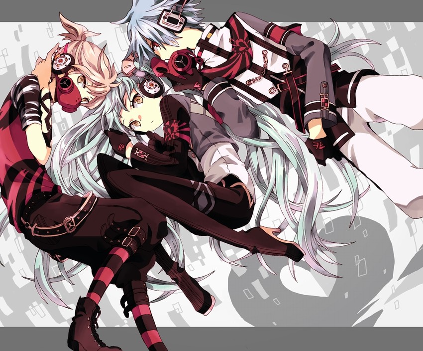 hatsune miku, kagamine len, and kaito (vocaloid and 3 more) drawn by shirotsuki_(sirokuro815)
