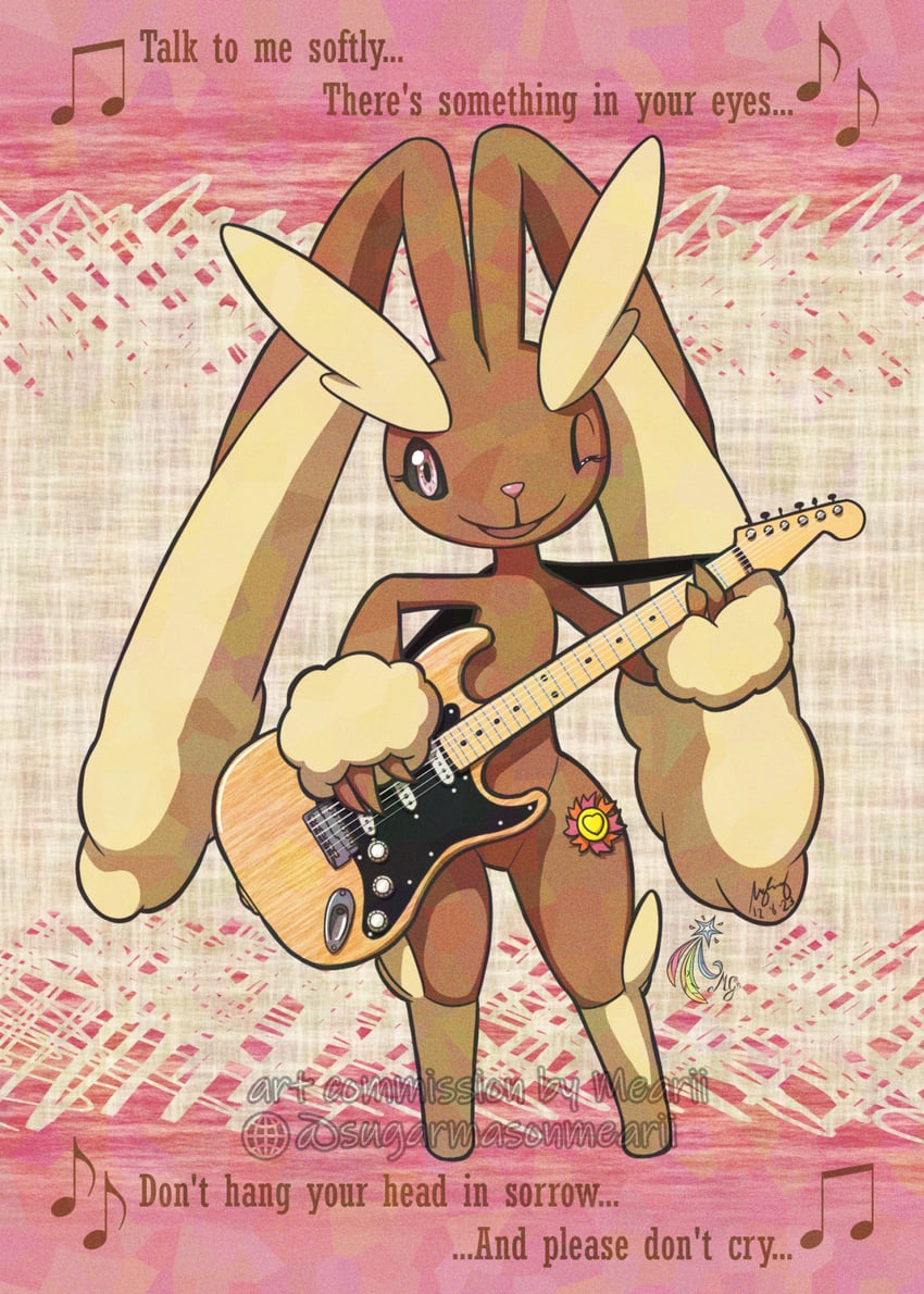 lopunny (pokemon and 1 more) drawn by sugarmasonmearii