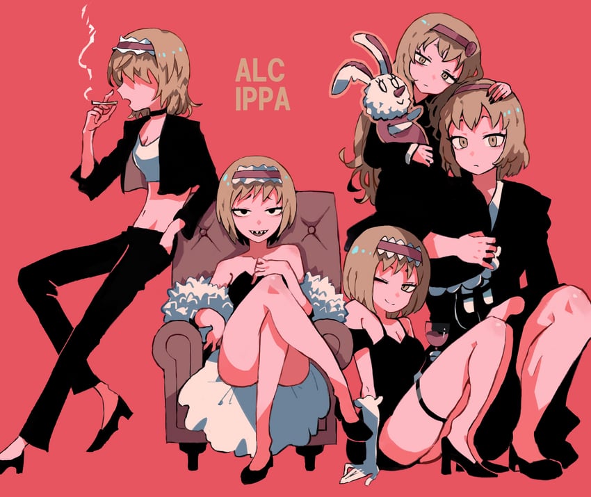 alice margatroid, hinase, ichigo, taisa, jigen, and 2 more (touhou and 1 more) drawn by rikadai