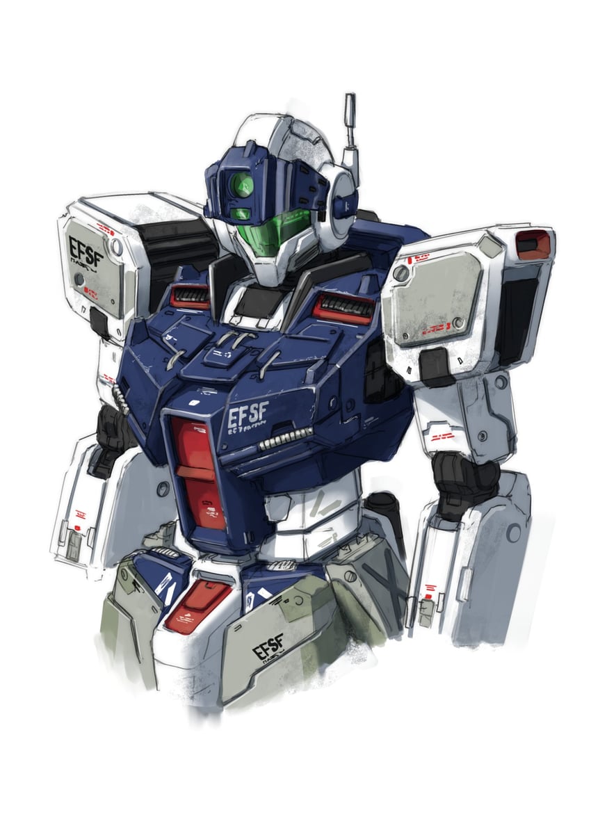 gm sniper ii (gundam and 1 more) drawn by haonfest