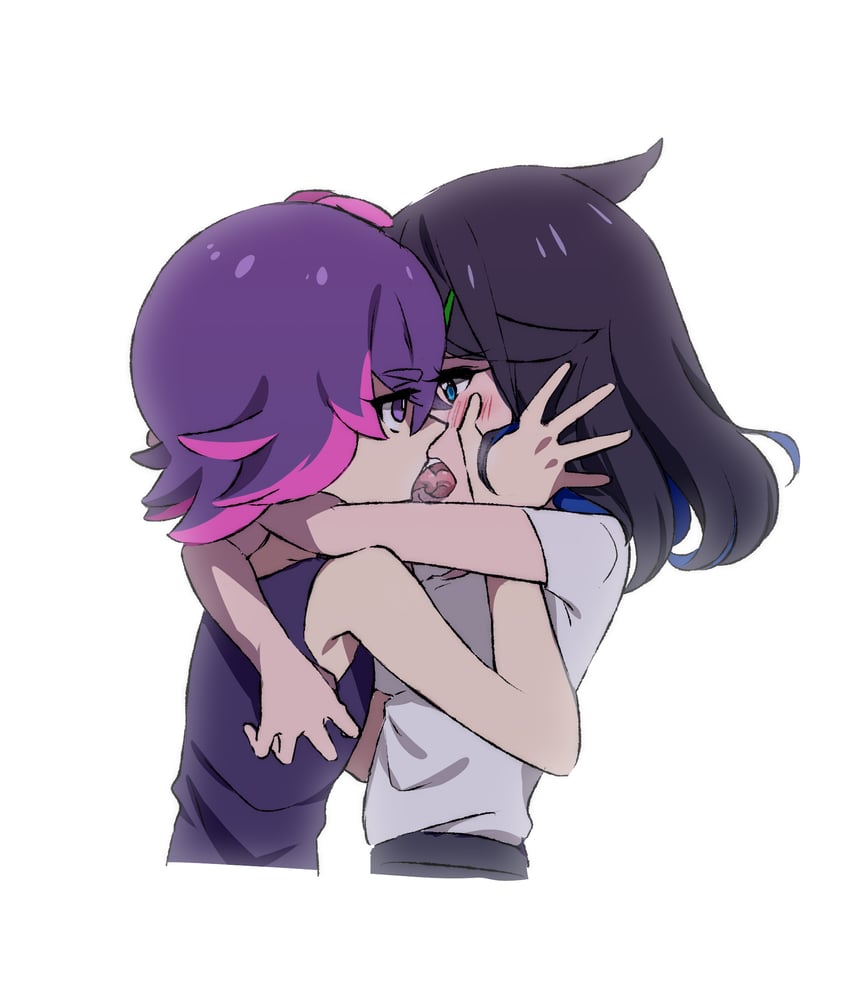 liko and dot (pokemon and 1 more) drawn by plus_ta