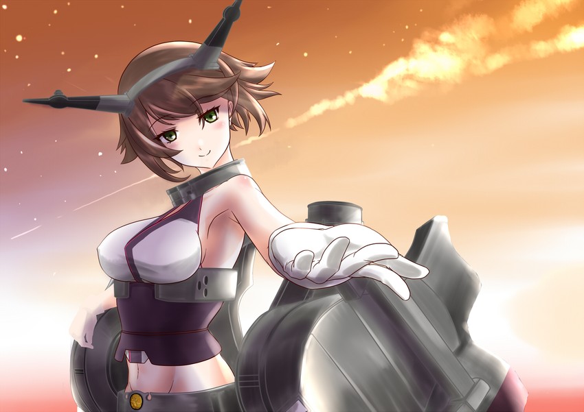 mutsu (kantai collection) drawn by kiriki_haruomi