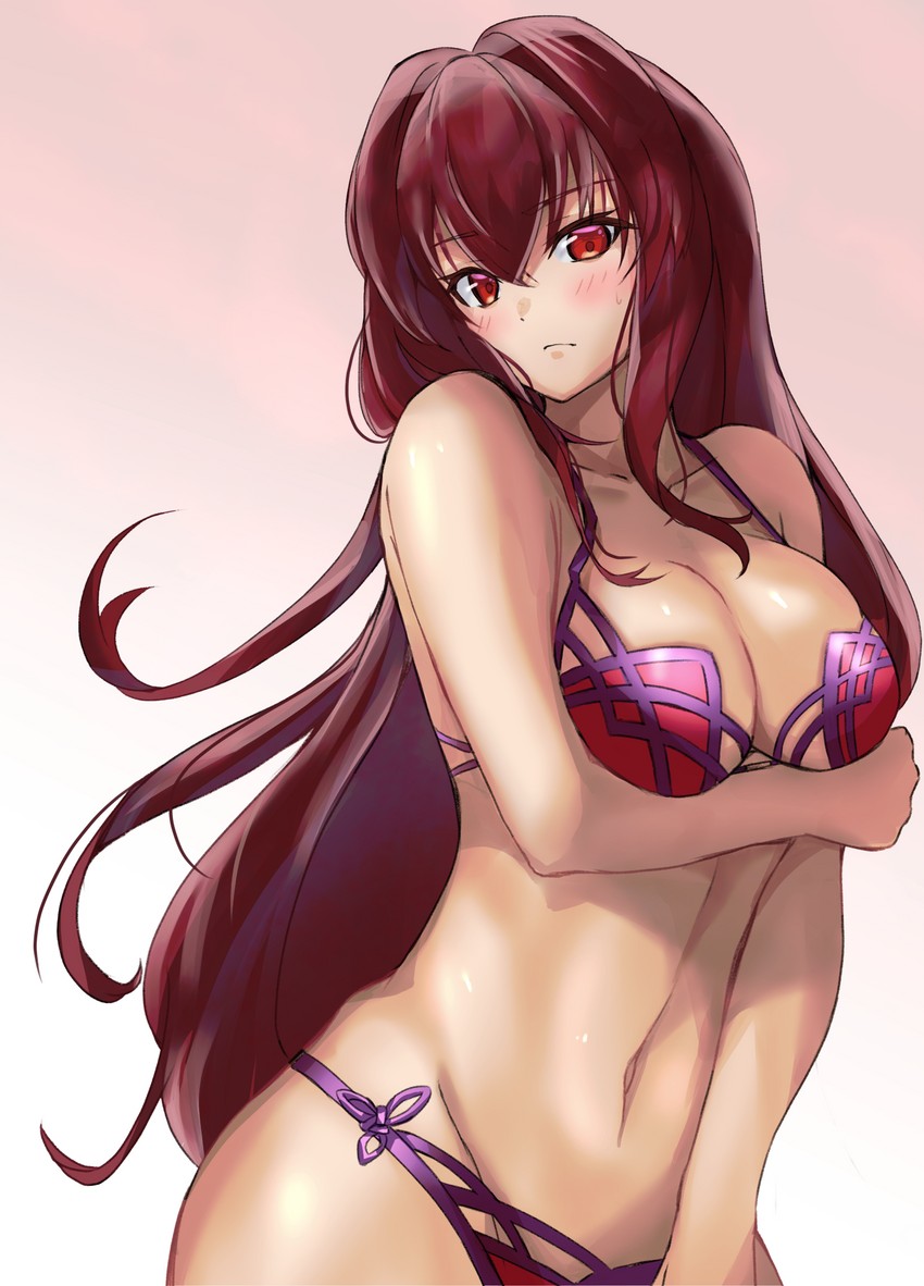 scathach (fate and 1 more) drawn by yahan_(mctr5253)