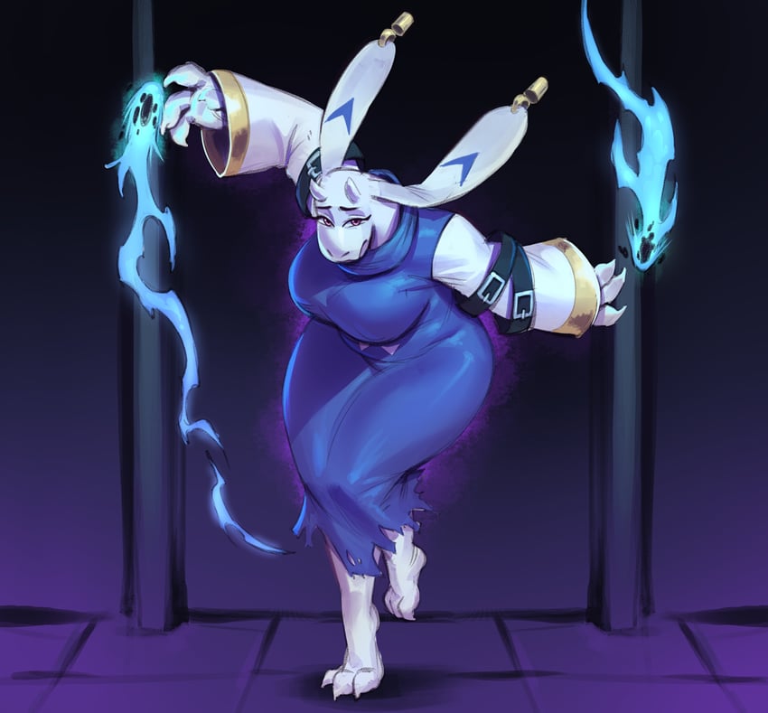 toriel (undertale) drawn by ocorvo_r