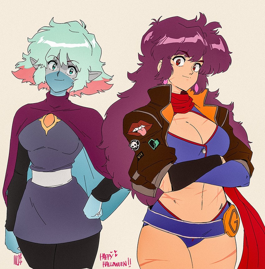 maria, pi, danielle, and strive (space maria and 3 more) drawn by david_liu