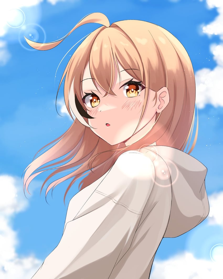 nanashi mumei (hololive and 1 more) drawn by sairen