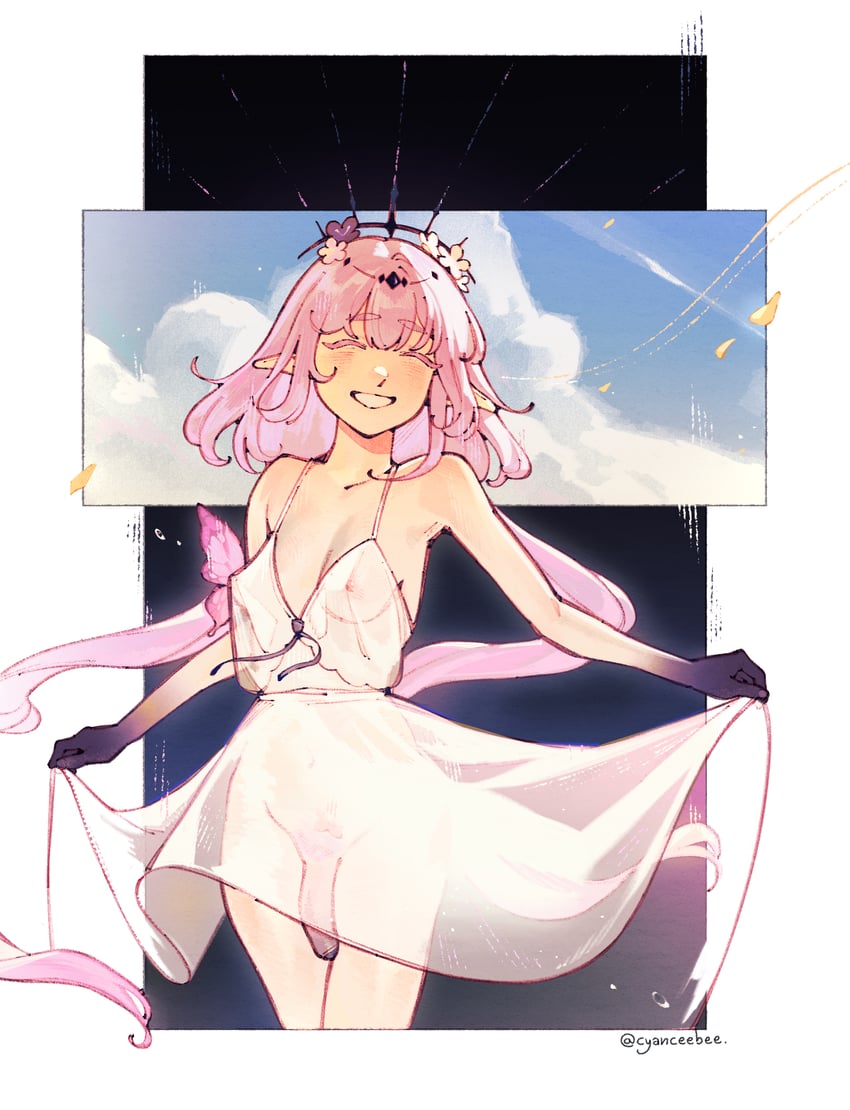 castorice (honkai and 1 more) drawn by cyber_(cyanceebee)