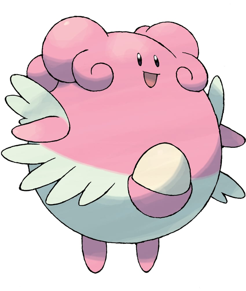 blissey (pokemon and 1 more) drawn by sugimori_ken