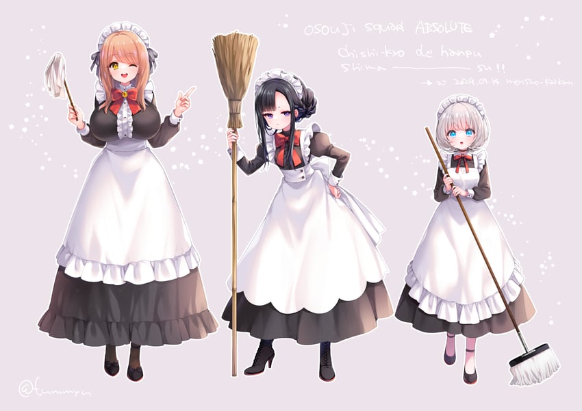 emma, eunhwa, and vesti (goddess of victory: nikke) drawn by fummy