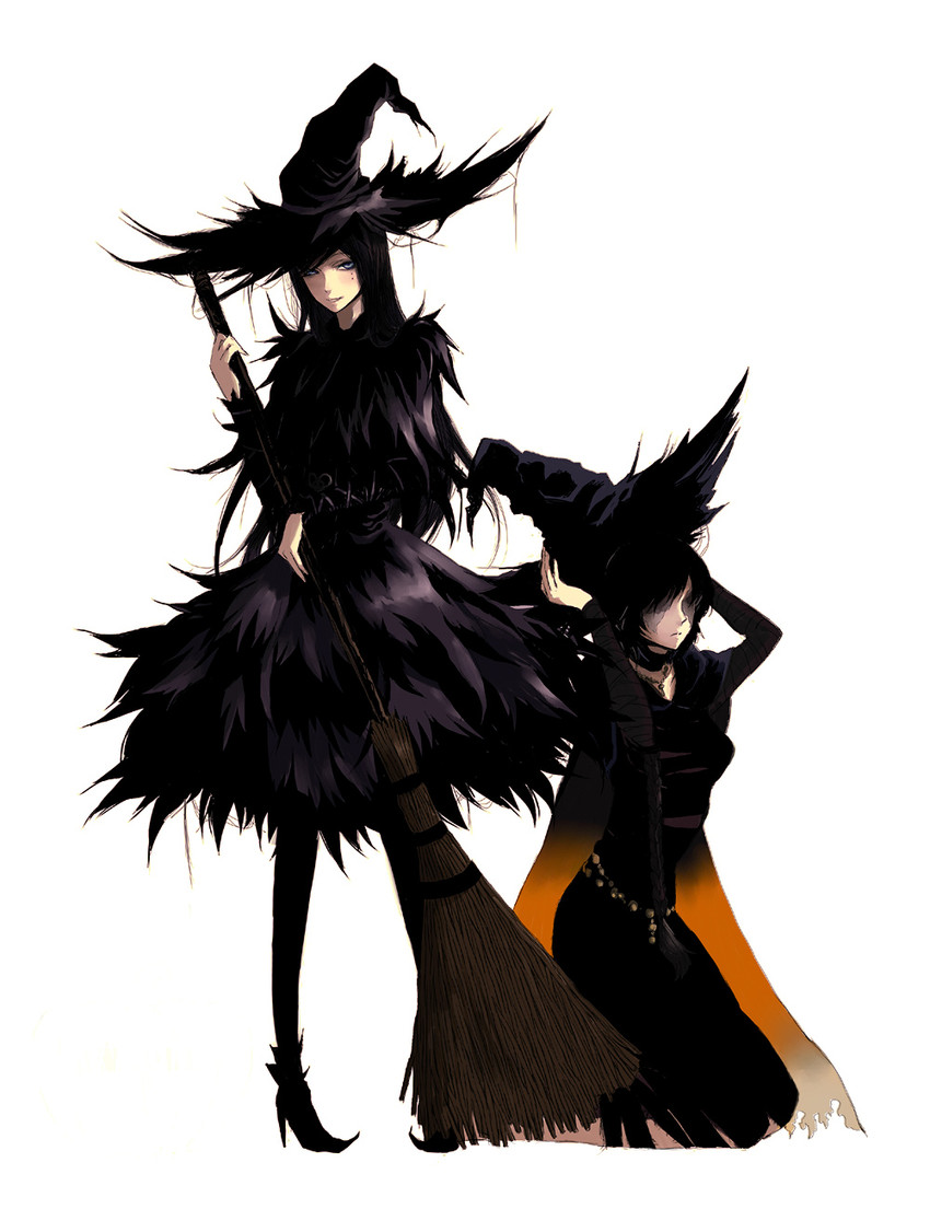 maiden in black and yuria the witch (demon's souls) drawn by astronotus